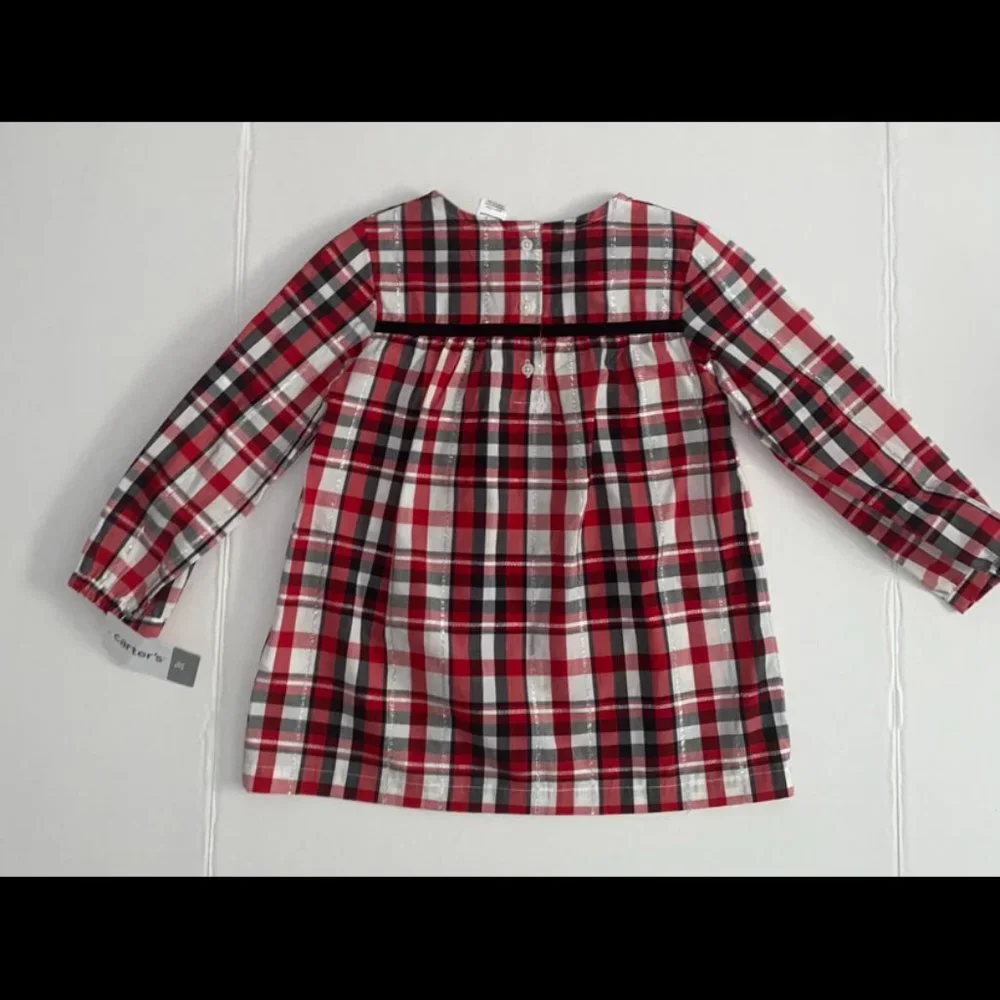 🌸CARTER'S Plaid Long Sleeve‎